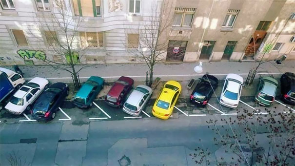 парковка в Румынии